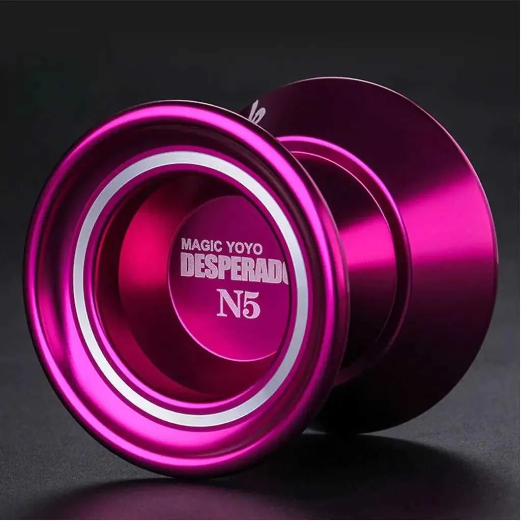 Classic Unresponsive YOYO N5 Alloy Professional Yo-yo for 1A 3A 5A String Trick Play Children Kids Toy - Purple