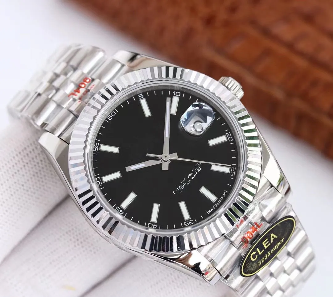 Clean Watch Super Version Waterproof Watches 3235 rörelse Mekaniska automatiska män armbandsur med kort toppkvalitetsdesigner reloj HOMBRE DATE Just Watch