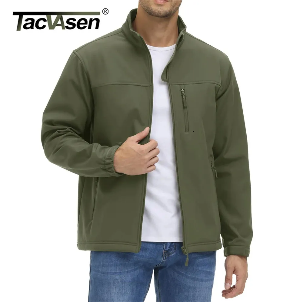 Mens Jackets TACVASEN Waterproof Fleece Lining Windbreaker Mens