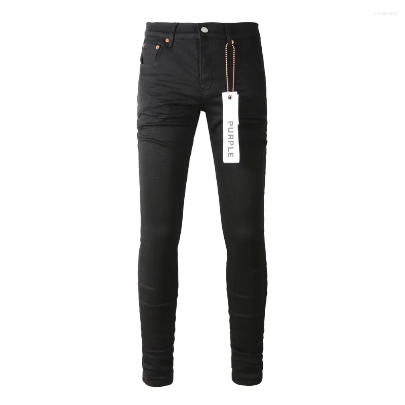 Men's Purple Brand Jeans 2023 Purple Brand Solid Streetwear Fashion Black  Denim Slim Stretch 6955 4957