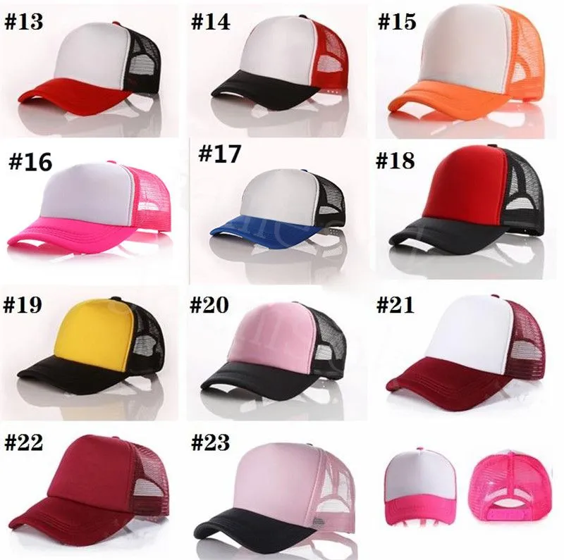 Czapki imprezowe świąteczne 23 kolory dla dorosłych ciężarówki CAP Dorosy z czapki z czapkami pustymi czapkami z czapkami DD316 DD316
