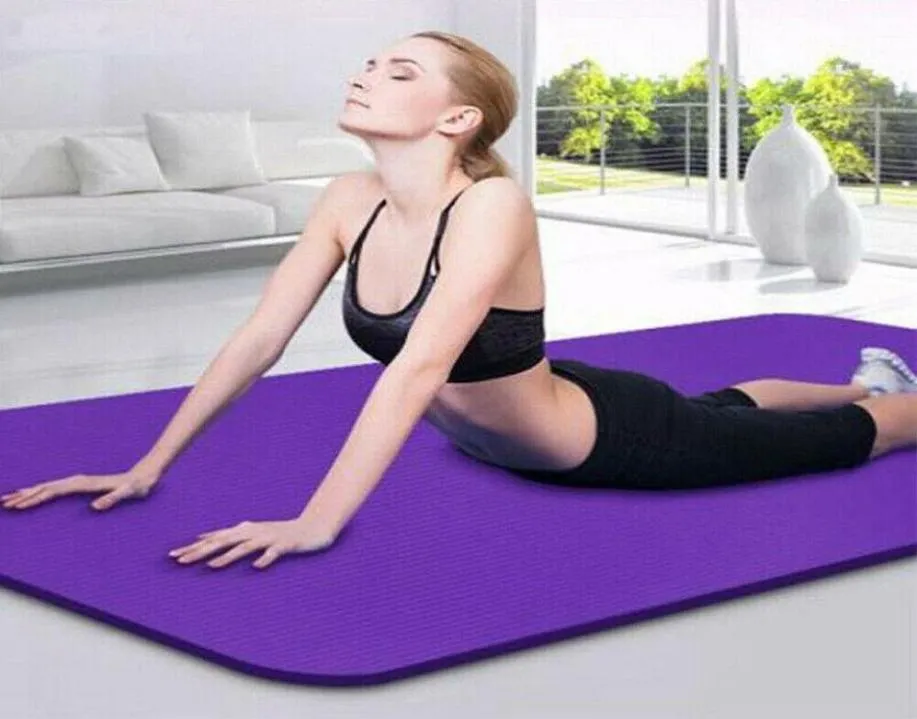 Yogamattor 1pc non slip matt lila tjock stor träning gym fitness pilates meditation hem sport18541724