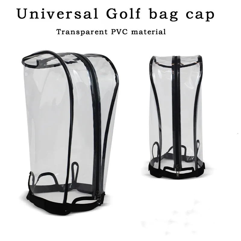 골프 가방 일반 모델 가방 캡 방수 방수 먼지 방진 보호 모자 커버 조절 가능한 마술 스틱 투명 231102