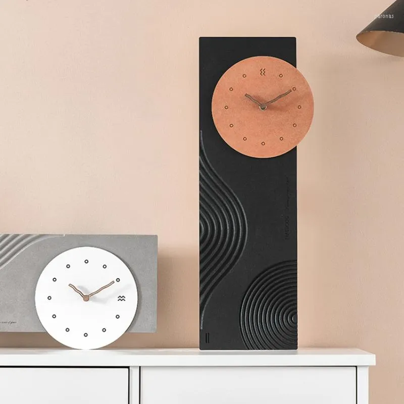 Horloges murales Creative muet Design moderne grande horloge mode Art nordique Style Simple horloge murale à Quartz en fer forgé