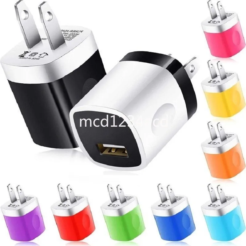 Hochgeschwindigkeits-USB-Wandladegeräte 5V 1A US-USB-Netzteil für iPhone 11 13 14 15 Samsung Xiaomi Huawei-Telefonstecker M1