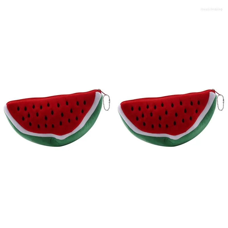 PC Big Volume Watermelon Fruit Kids Pencil Bag Case Gift Cosmetics Purse Wallet Holder Pouch School Supplies