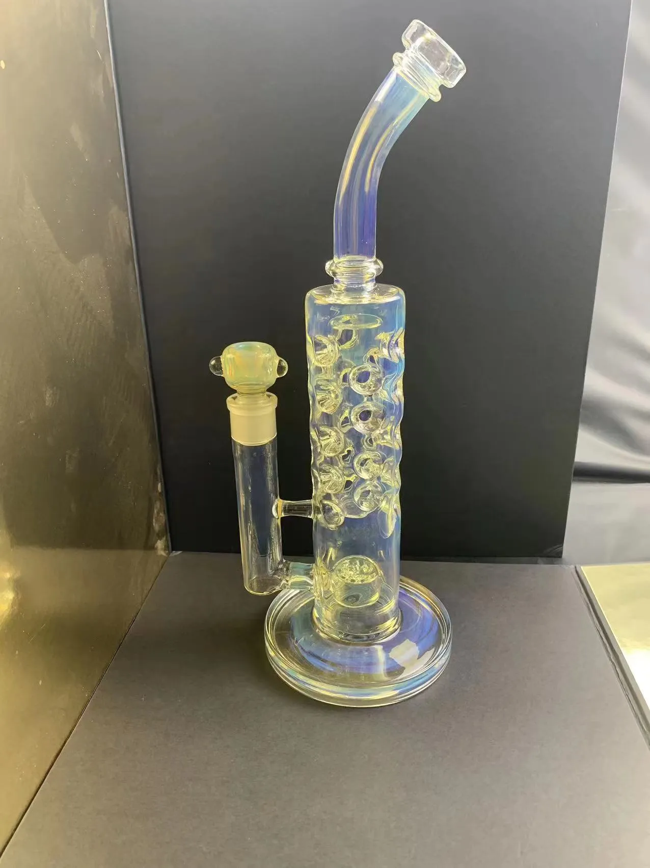 Narghilè ad acqua personalizzati bong per fumare Bruciatore a nafta al borosilicato ong Gravity Narghilè bong in silicone rig bong raccogli cenere bong in silicone puffco bruciatore a nafta personalizzato