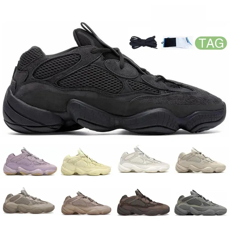 Hommes Femmes Chaussures de course Desert Rat Stone Soft Vision Bone Blanc Blush Entraîneur Plate-forme Baskets de sport Designer 500s avec boîte