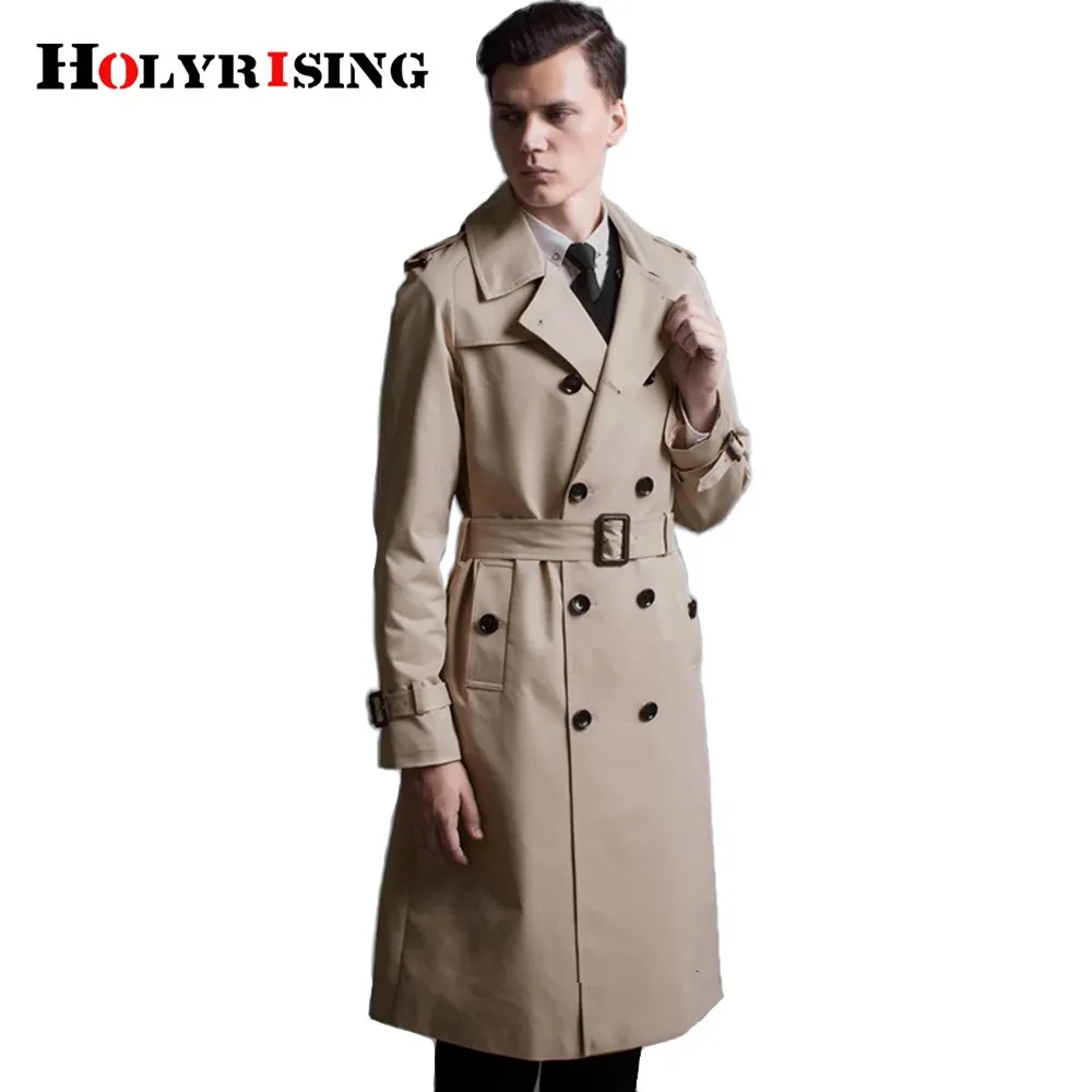 Misto lana da uomo Uomo jaqueta masculina Uomo Classico trench doppio petto gabardina hombre S-6XL Giacca a vento lunga stile britannico 231101