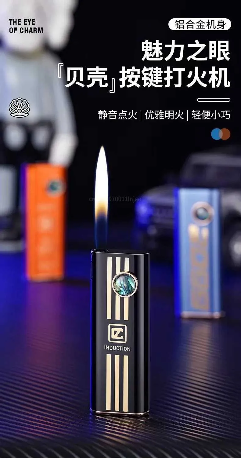 silent cigarette lighter Electronic Lighter Metal Shell Silent Ignition Windproof Portable Cigarette  Smoking Tool from Dhgate Lighters
