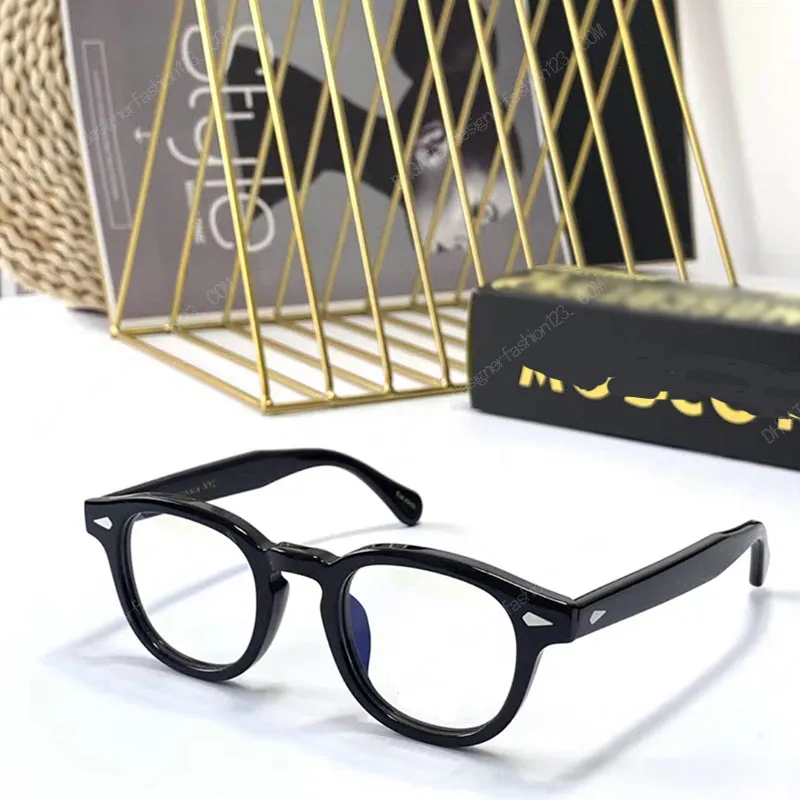 Mosco Fashion Cround Rame Glasses Vintage Clear Clear Lens Lens Antri Reflection UV400 5 167 DHgate