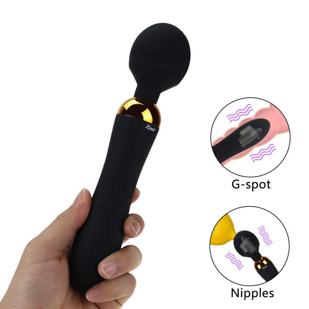 Nuovo vibratore Av Parti intime Massaggio Dildo Vagina Stick g Spot Orgasmo Stimolatore clitoride Giocattoli adulti del sesso per le donne Masturbatore femminile 230316