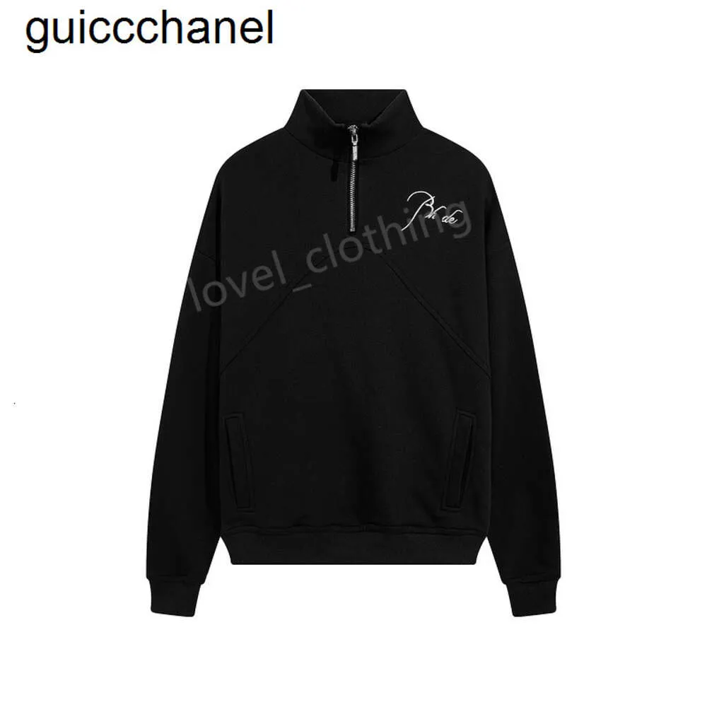 2023ss Designer Mens women Rhude hoody autumn winter Fashion brand leisure Sports suit Cottons embroidery Letter Luxurys Clothing mens womens hoodie