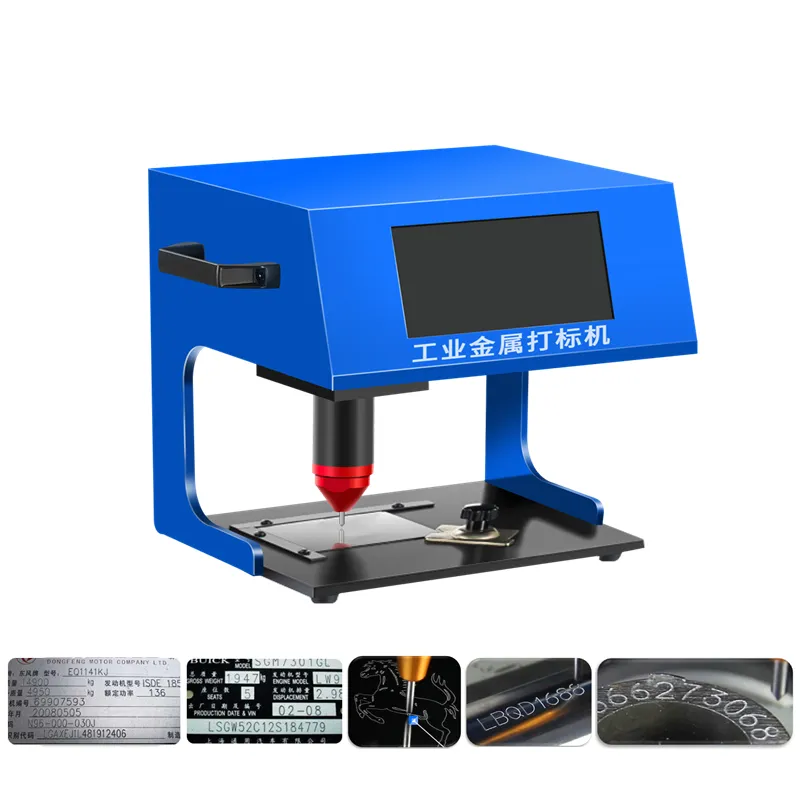 Table Type Touch-screen Controller Marking Machine Pneumatic Electricity Desktop Car Nameplate Metal Parts Engraving Machine Not Need Computer