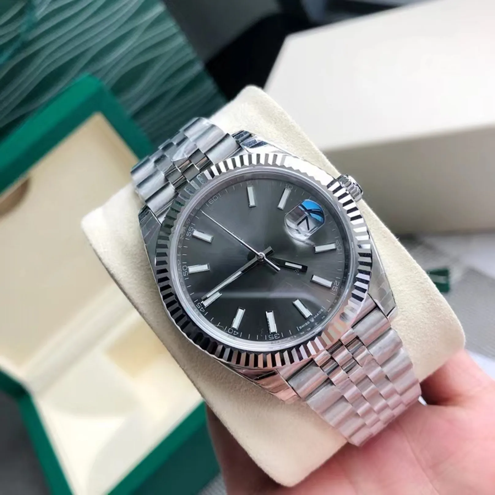 Z oryginalnym pudełkiem wysokiej jakości Watch 41 mm Prezydent Datejust 116334 Sapphire Glass Asia 2813 Ruch Mechaniczne automatyczne męskie zegarki 39