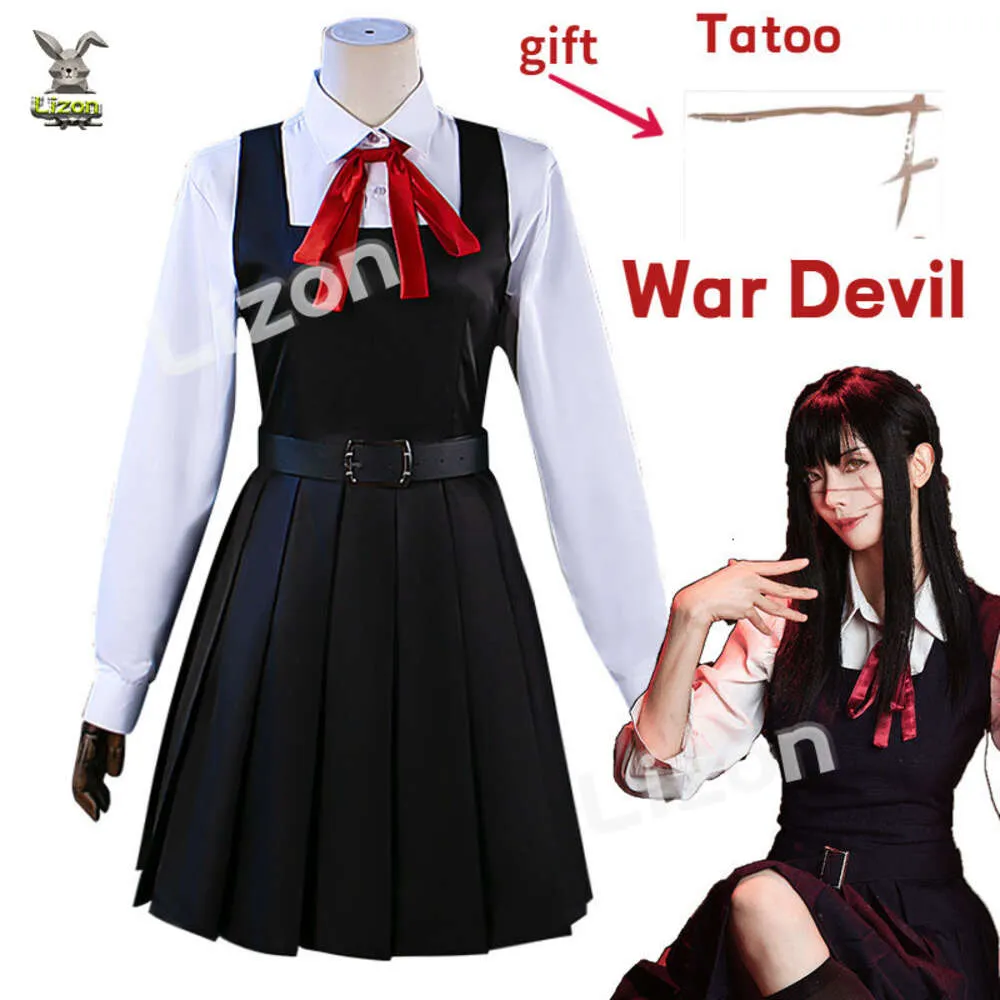 Mitaka Asa Wig War Devil Costume Anime cos łańcuch łańcuchowy s2 cosplay cosplay