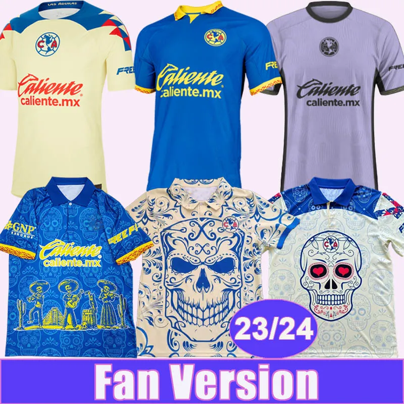 23 24 Club America HENRY Mens Soccer Jerseys J. DOS SANTOS ARAUJO