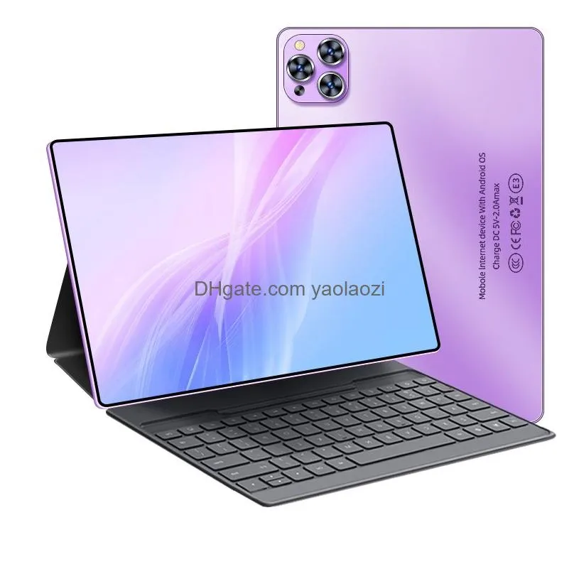 Tablet Pc 5G 2023 Global Version 10.1Inch 16Gb Ram 1Tb Rom 10500Mah Android 13.0 Wifi Dual Sim Card Network Fl Sn Bluetooth Drop De Dh8D6