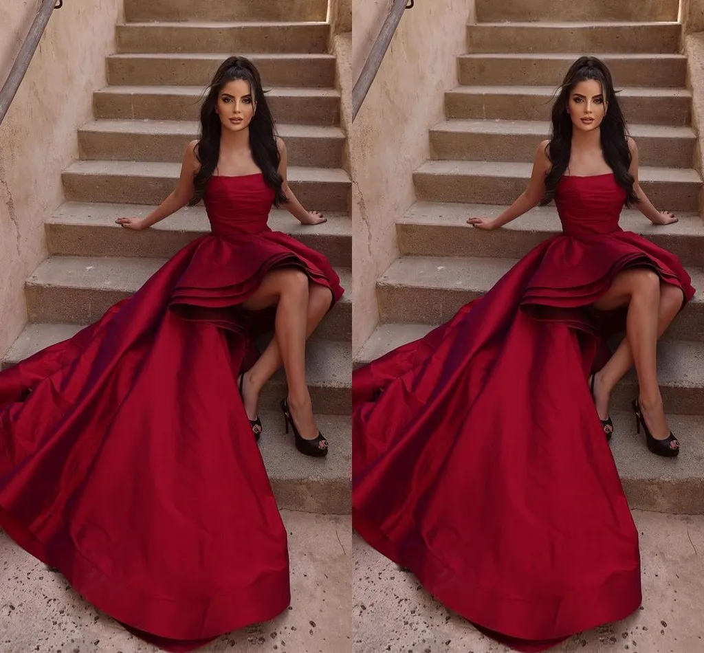 slim fit dress slacks Burgundy Satin Long A-Line Prom Dress, Cute Short Sleeve Graduation Dr