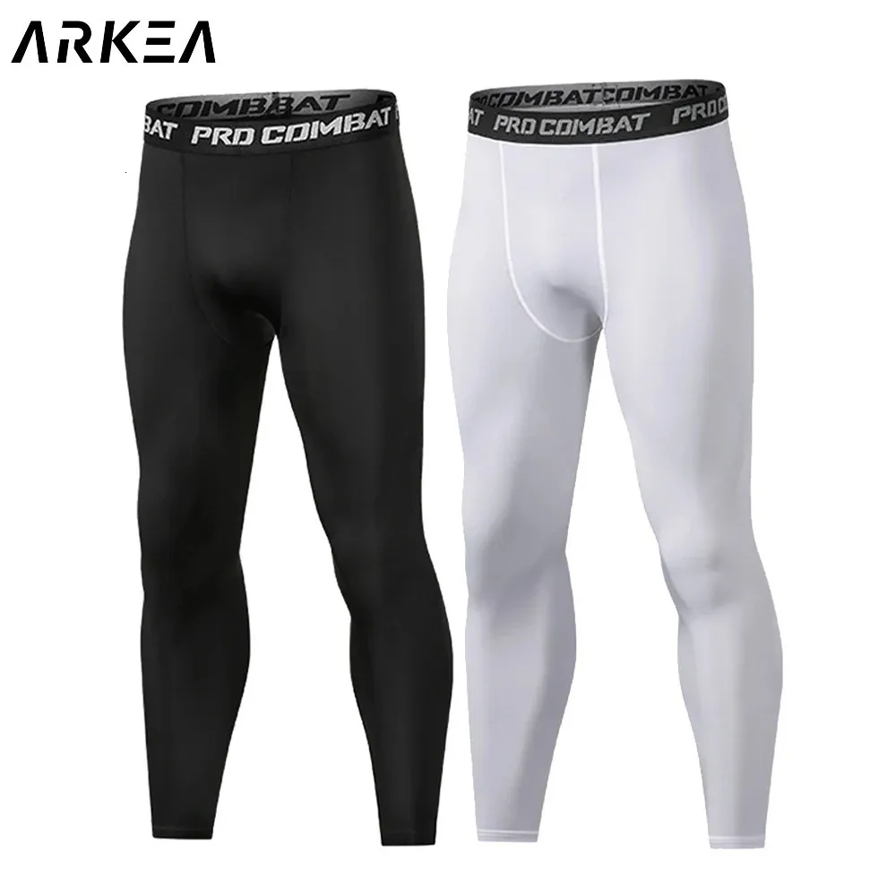 Pantalons pour hommes Compression Hommes Collants de course Basketball Legging Taille élastique Pantalon Séchage rapide Sportswear Fitness Training 231101