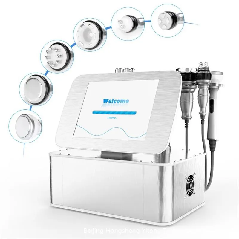 6 in 1 Ultrasonik Kavitasyon Makinesi Radyo Frekansı RF Vakum Kilo Kaybı Biyo Mikro Akım Yaşlanma Karşıtı Vücut Yüz İnce Makinesi