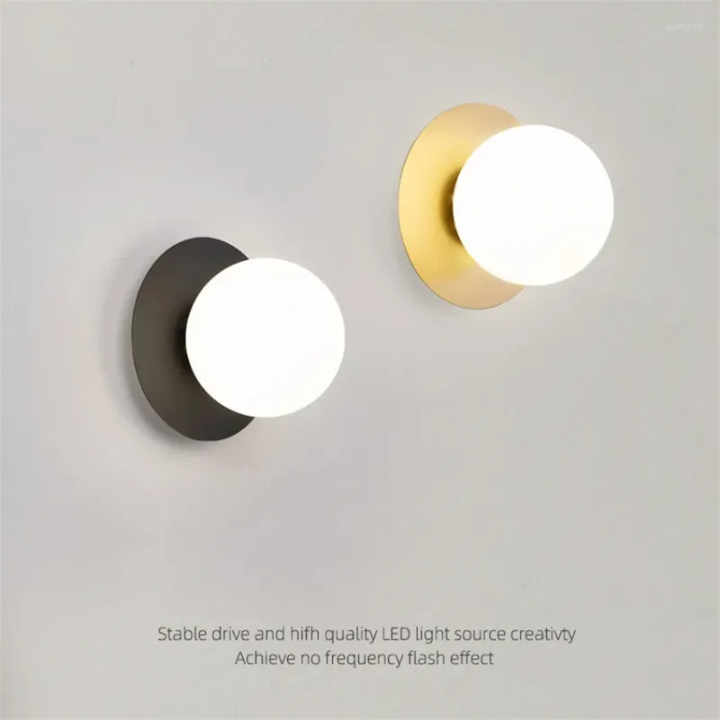 Wall Lamps Indoor LED Lights For Living Room Home Decoration Lamp Background Stairs Lighting Fixture Loft Stair Glass Light
