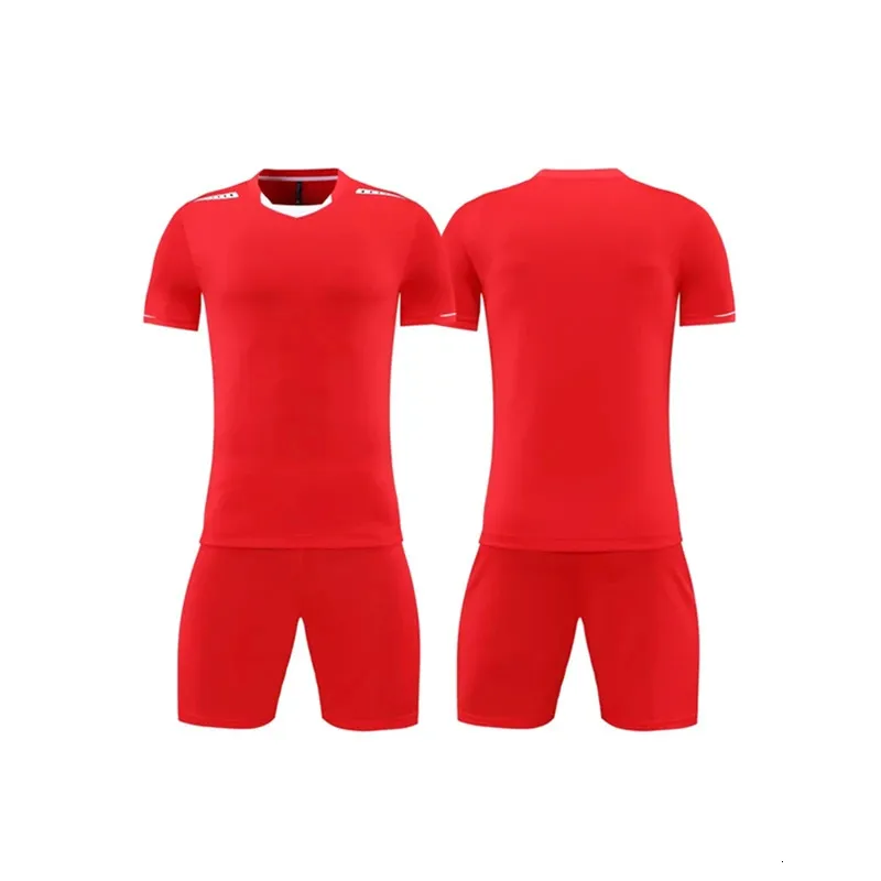 Overige sportartikelen Voetbal Trainingspak Kinderen Heren Voetbalshirts Set Jongens Volwassen Hardlooptraining Uniformen Team Blank Sportkleding Kleding Afdrukken 231102