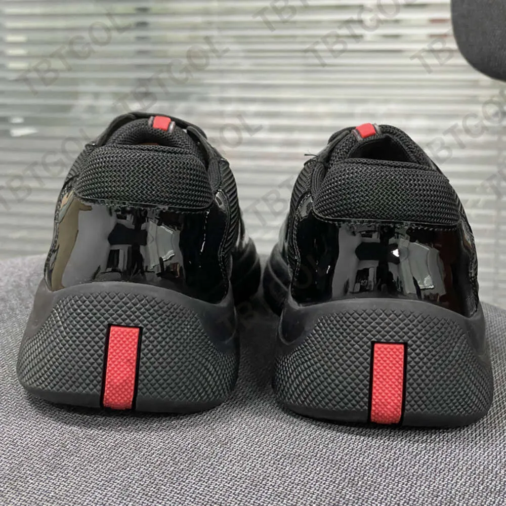 Prada americas cup patent black top