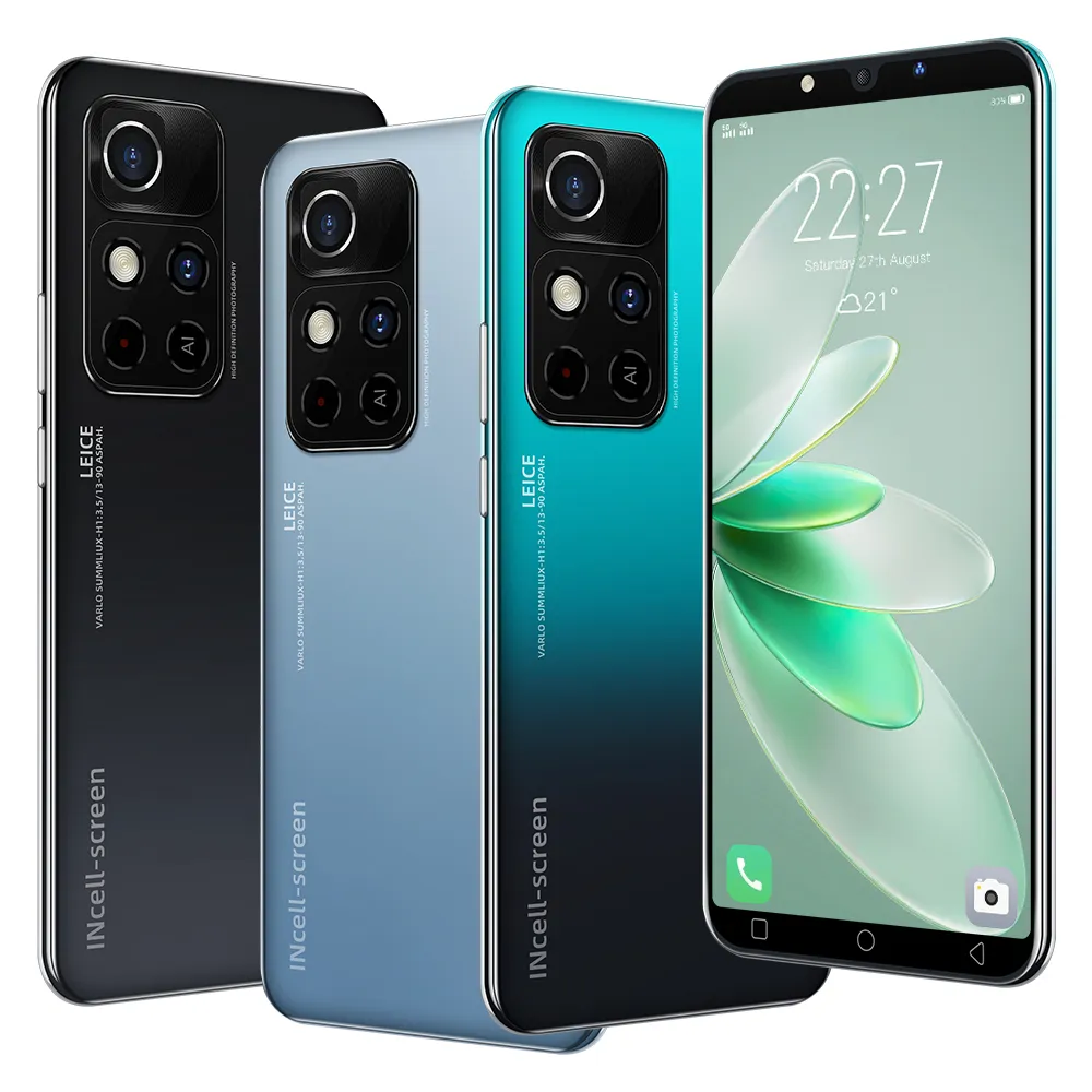 Nieuwe nieuwe smartphone 5G -netwerk 5,8 inch Drop Screen Note 12 Pro mobiele telefoons 64G 128G Groothandel mobiele telefoon 8G