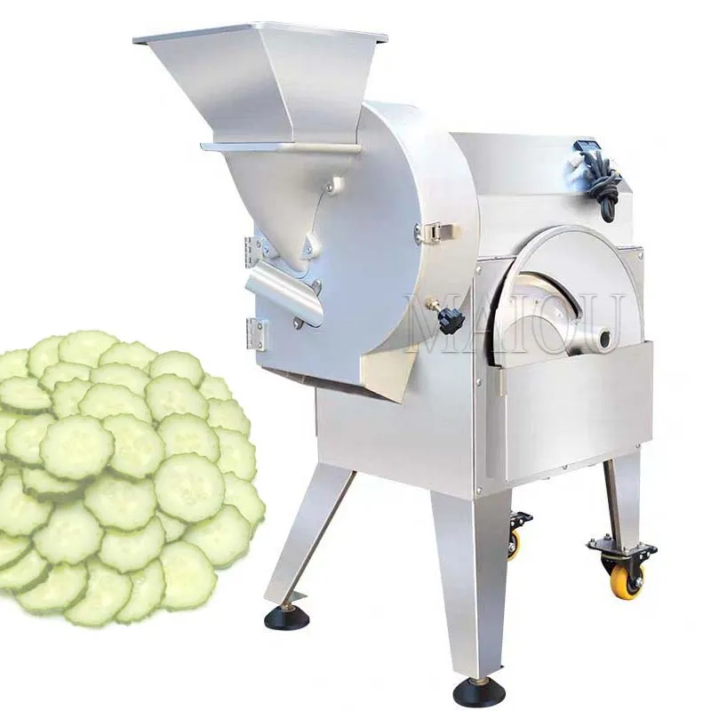 Trancheuse électrique de pommes de terre et légumes, Machine de découpe de chips de manioc, cubes de découpe de légumes