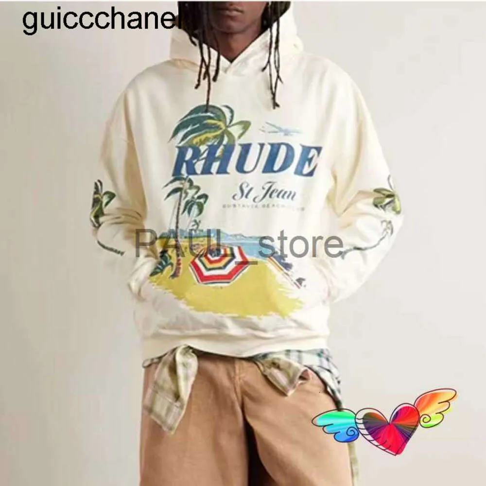 New 23ss Mens Hoodies Sweatshirts 2023fw Rhude Beach Club Hoodie Men Women  Printed Graphic Rhude Hoodie Fleece Pullovers Pocket Sweatshirts Hoodie  From 28,5 €