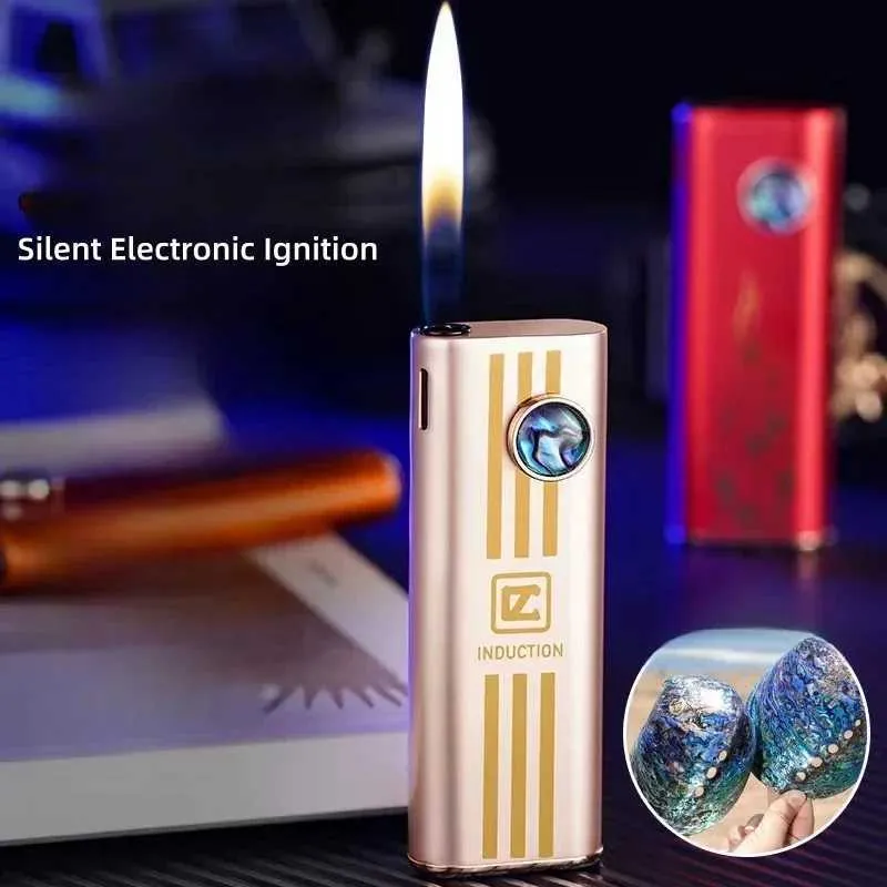 Electronic Lighter Metal Shell Silent Ignition Windproof Portable Cigarette  Smoking Tool from Dhgate Lighters