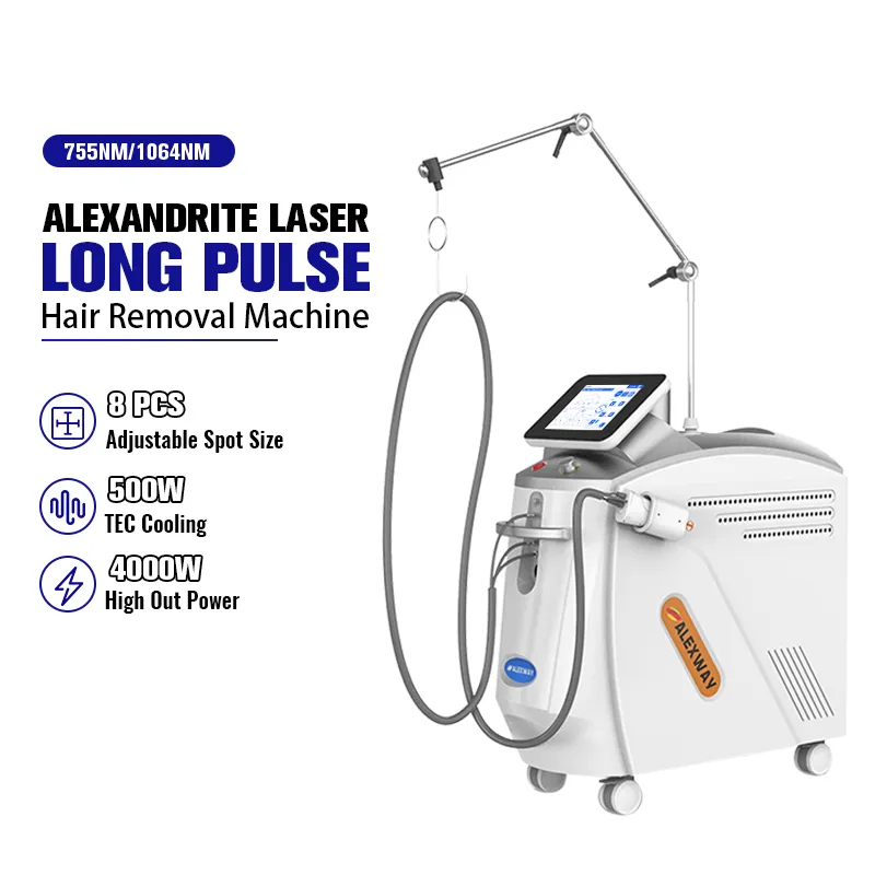 Alexway Long Pulse Hair Remover 4000W 755/1064nm Nd Yag Laser For
