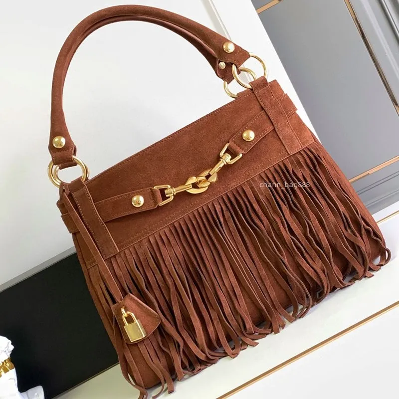 10a Top-nivå Replication Designer Handbag Classic Annabell Bag Women Suede Leather Tote Bag Luxury Shoulder Bag With Dust Bag Gratis frakt CN006