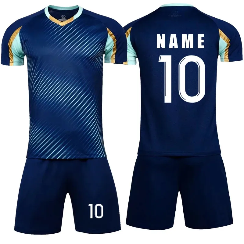 Other Sporting Goods Boys Soccer jersey set men football uniform custom soccer jerseys futbol adult suit Adult Kids Tracksuit 231102