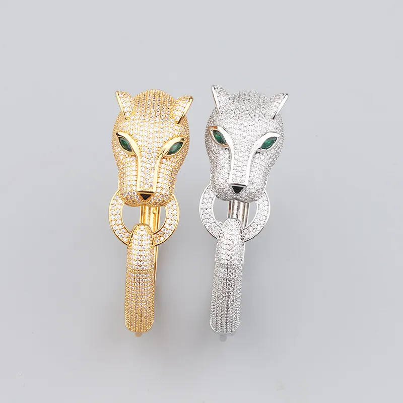 gouden luipaard damesbanden armbanden ontwerper heren sieraden zilveren hoogwaardige unisex mode diamanten feest kerst bruiloft geschenken vakantie verjaardag gent goud