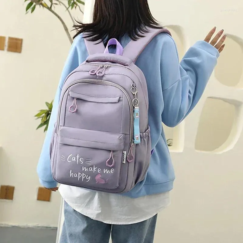 School Bags Kawaii Backpack For Girls Waterproof Bookbag Teens College  Student Large Travel Shoulder Bag Mochilas Escolares From Guanghuins,  $25.79