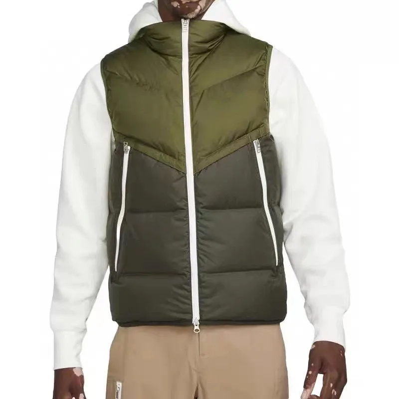 Vintermän och kvinnor värmer fast väster ärmlös jacka klassiska jackor avslappnade västar puffer douedoune homme parka ny m-2xl