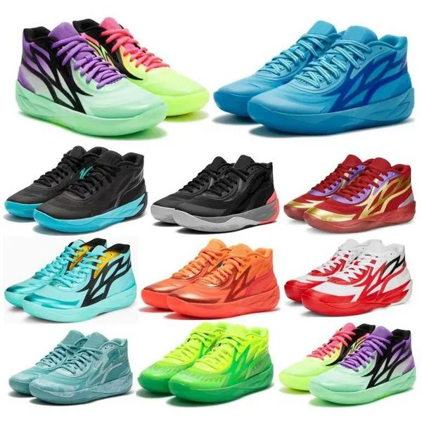 Lamelo Ball Mb 02 Scarpe da basket da uomo Mb.02 2 Honeycomb Phoenix Phenom Flare Lunar New Year Jade Green 2023 Designer Trainers Sneakers