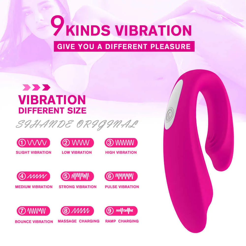 Nuovo vibratore clitorideo ricaricabile con 9 potenti vibrazioni Wireless Remote Clit Stimolatore del punto g vaginale Giocattolo adulto del sesso per le donne 230316