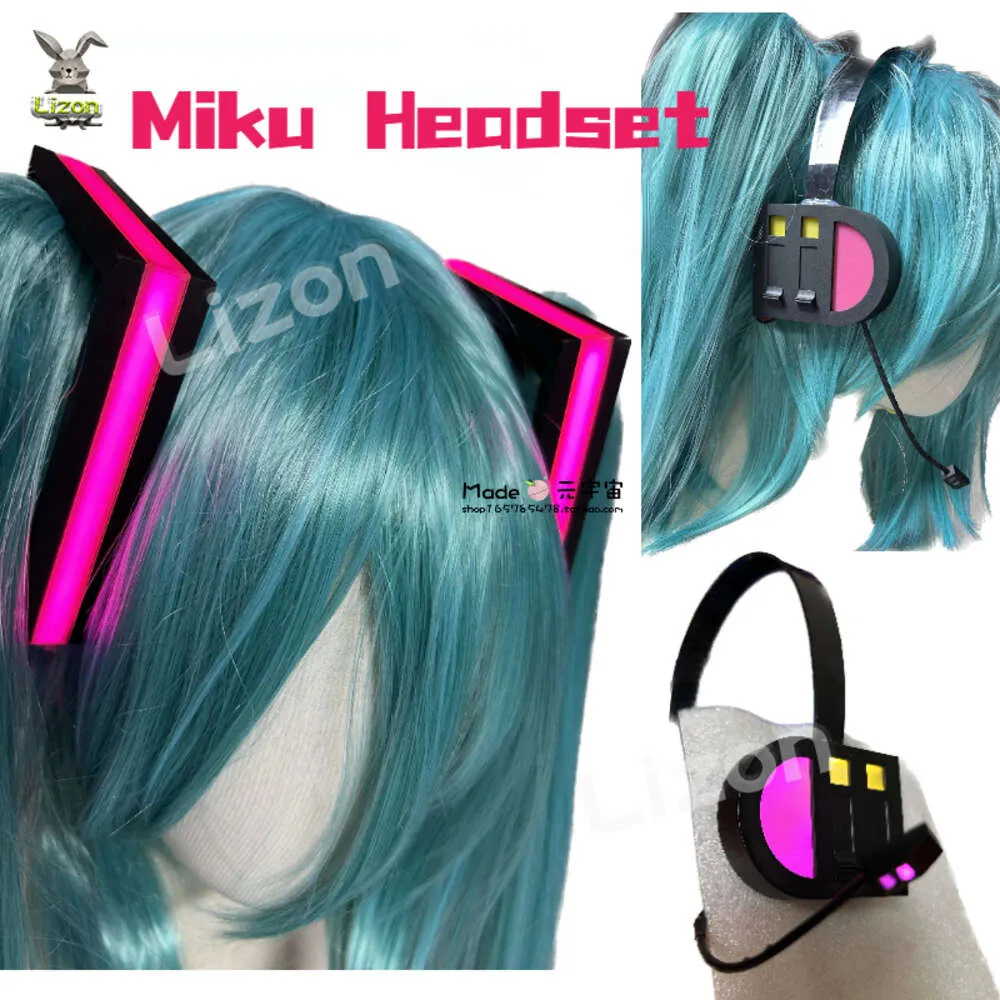 Rin Len Led Light Handmade V LED Headset Anime Cosplay Acessórios Prop cosplay