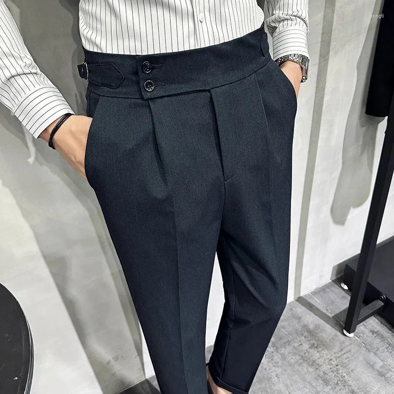 Abiti da uomo Pantaloni primavera autunno Pantaloni da uomo formale da uomo Boutique Pantaloni di qualità stile britannico Business casual sciolto