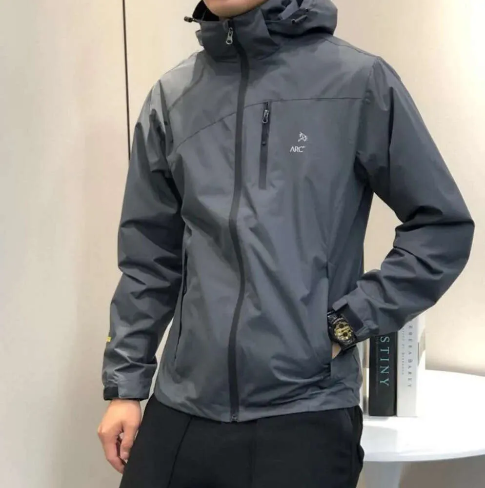 Arc veste homme sweat à capuche technique en nylon vestes à glissière imperméable de haute qualité 3 en 1 manteau léger extérieur sportives hommes manteaux 2023 9985ess