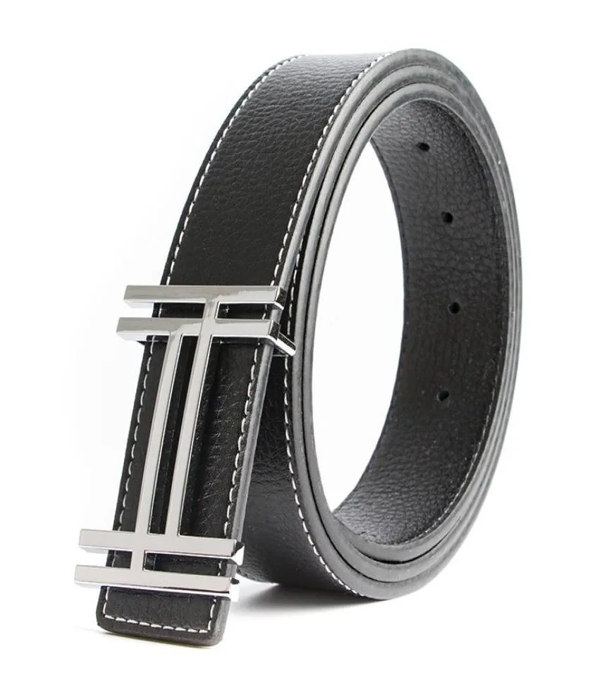 Belts Luxury Designer Brand Cowhide Belt Men High Quality Women Genuine Real Leather Dress Strap For Jeans Waistband7283955