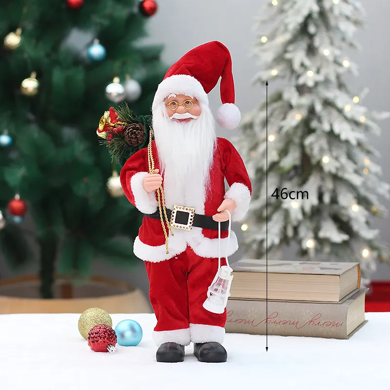 Babbo Natale Bambolina Di Natale Partycolare- Bambolina Natalizia 40 cm Rosso