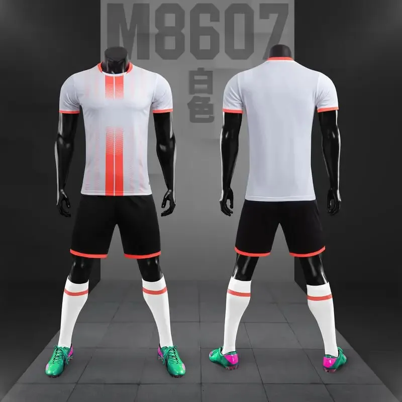 Other Sporting Goods Men Customize Soccer Jerseys Adult Kid Football Uniforms Shirt Futsal Sportswear Kit Training Tracksuit Child Sports Suit 231102