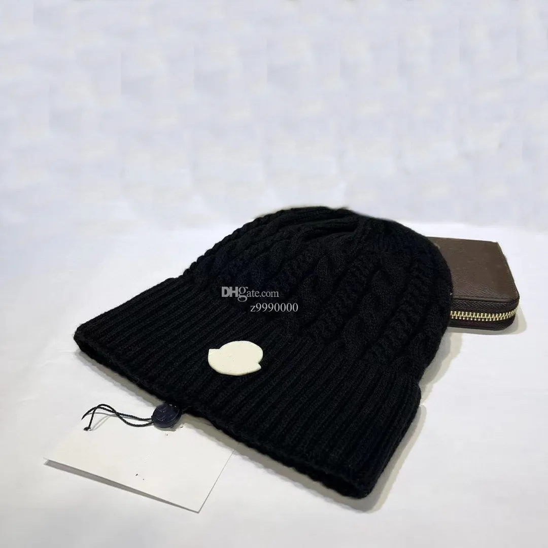 Designer ull stickad hatt högkvalitativ utförande varm stickad hatt identifierbar webbplats inomhus och utomhuskläder klassisk trend
