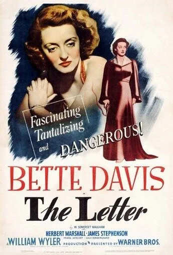 THE LETTER MOVIE POSTER Bette Davis RARE HOT VINTAGE 1 Canvas Print Poster