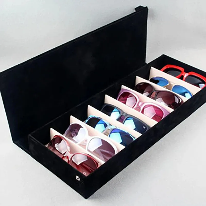Velvet Glass Sunglass Display Case With 8 Slots For Rectangle Reading Glasses Organize And Display With Grid GlassES Display Rack Holder 231101 From Yao05 16.94 DHgate.Com
