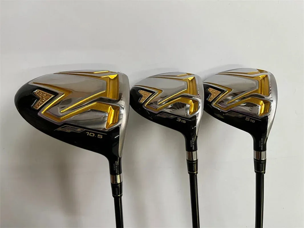 Têtes de club marque 4 étoiles HM S-08 ensemble de bois S08 Golf Woods Clubs de Golf pilote Fairway Woods R/S/SR Flex Graphite arbre couvre-tête 231101